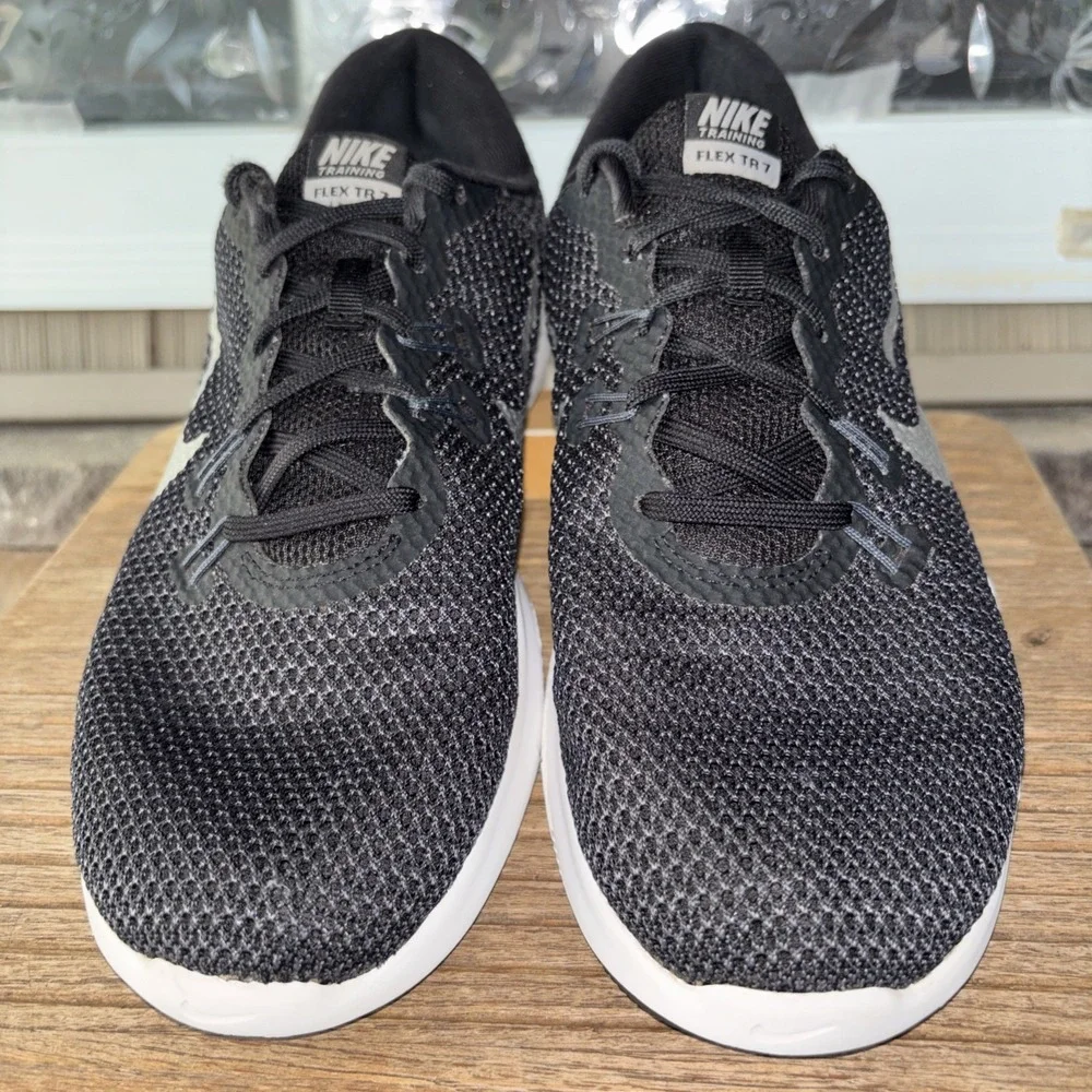 Nike Flex Trainer 7 Training Shoes Black 898479-001 Low Top Lace Up Womens 10